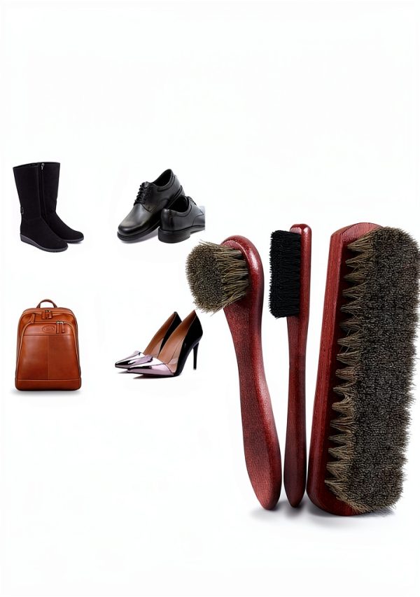 Rolett Premium Horsehair Shoe Brushes for Leather-4