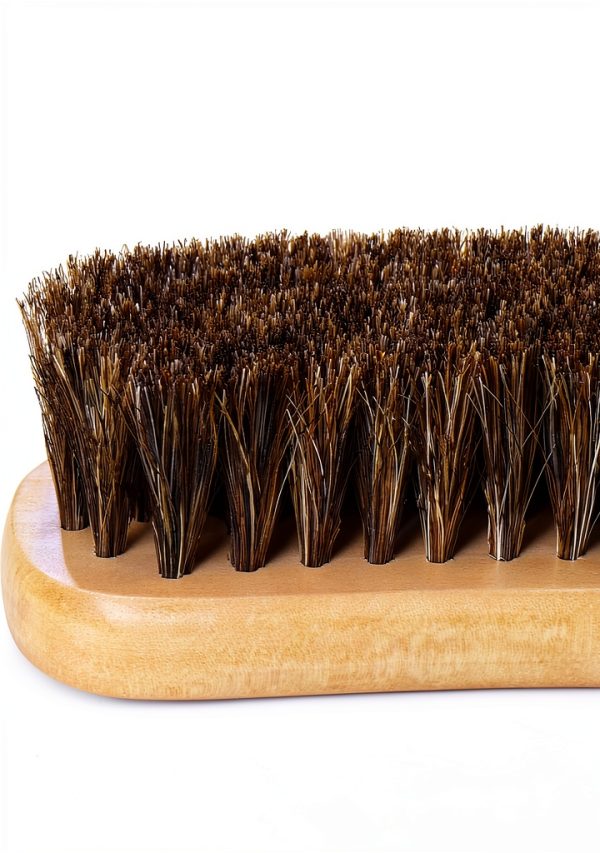 Hydermus Wood Horsehair Hat Brush for Suede Wool Felt-2