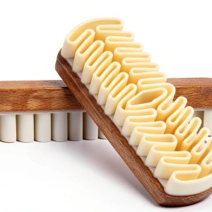 Suede Shoe Brush wacai Wood Handle Medium-0