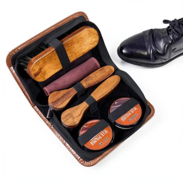 Leather Shoe Care Kit Pavo All-in-One Brush Set-5