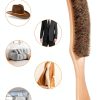 Hydermus Wood Horsehair Hat Brush for Suede Wool Felt-4
