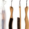 Hydermus Wood Horsehair Hat Brush for Suede Wool Felt-6