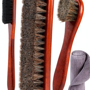 Rolett Premium Horsehair Shoe Brushes for Leather-0