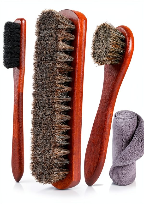 Rolett Premium Horsehair Shoe Brushes for Leather-0