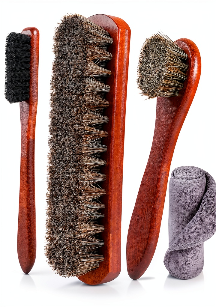 Rolett 4-piece shoe brush kit