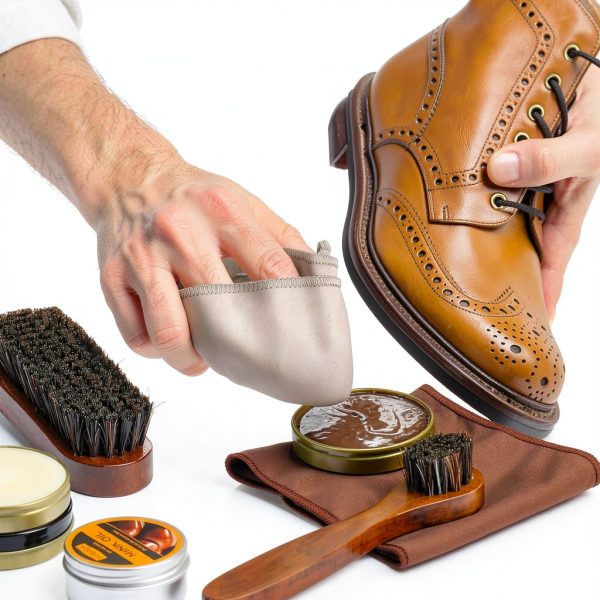 Shoe Care Kit Nuroon Leather Brush Mink Oil-3