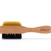 Wilkins Suede Shoe Brush Brown Wood Handle for Men-5